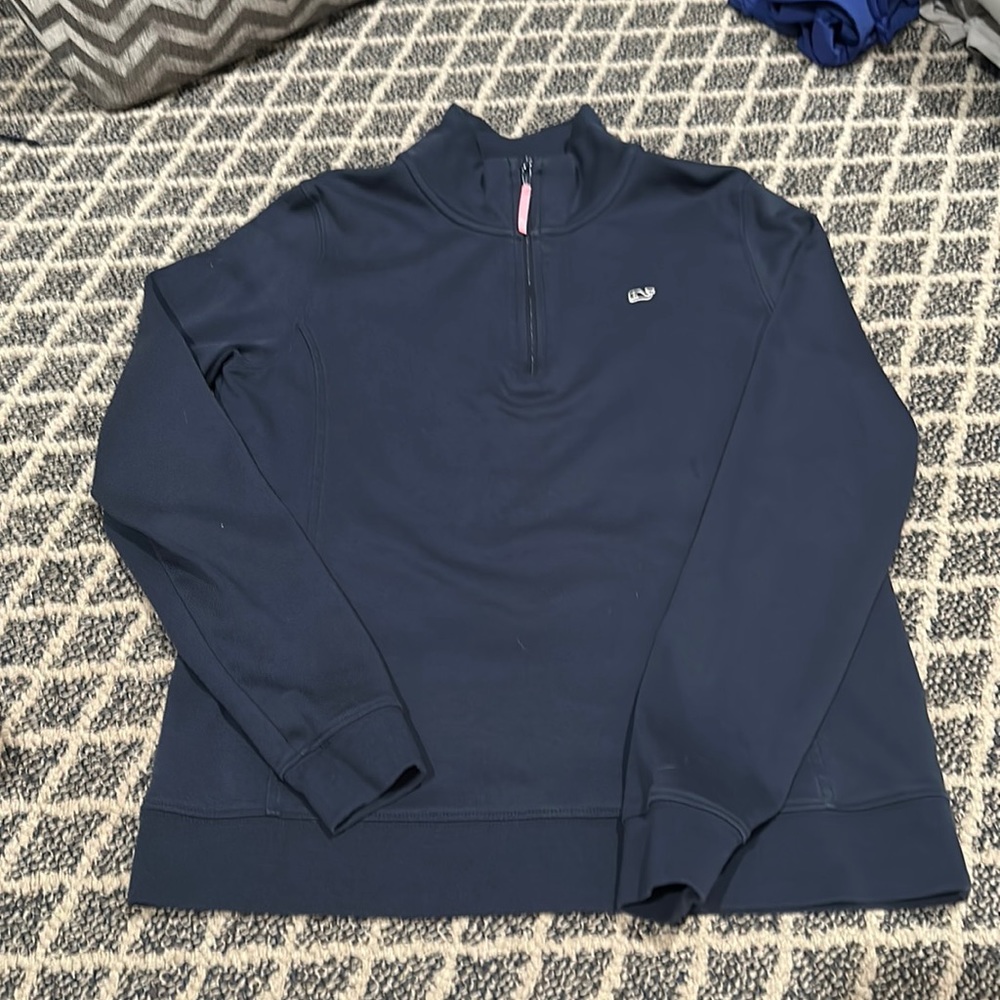 Vineyard, vine, three-quarter zip pull over